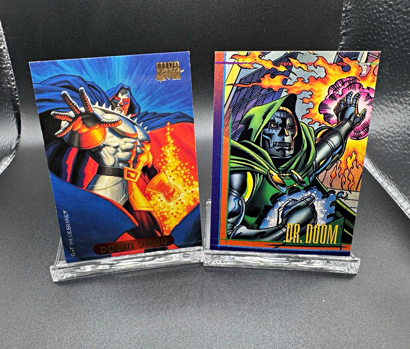 Doctor Doom Marvel Card Lot 1993 Dr Doom #79 + 1994 Doom 2099 #33 Foil Doctor Doom Marvel Card Lot 1993 Dr Doom #79 + 1994 Doom 2099 #33 Foil