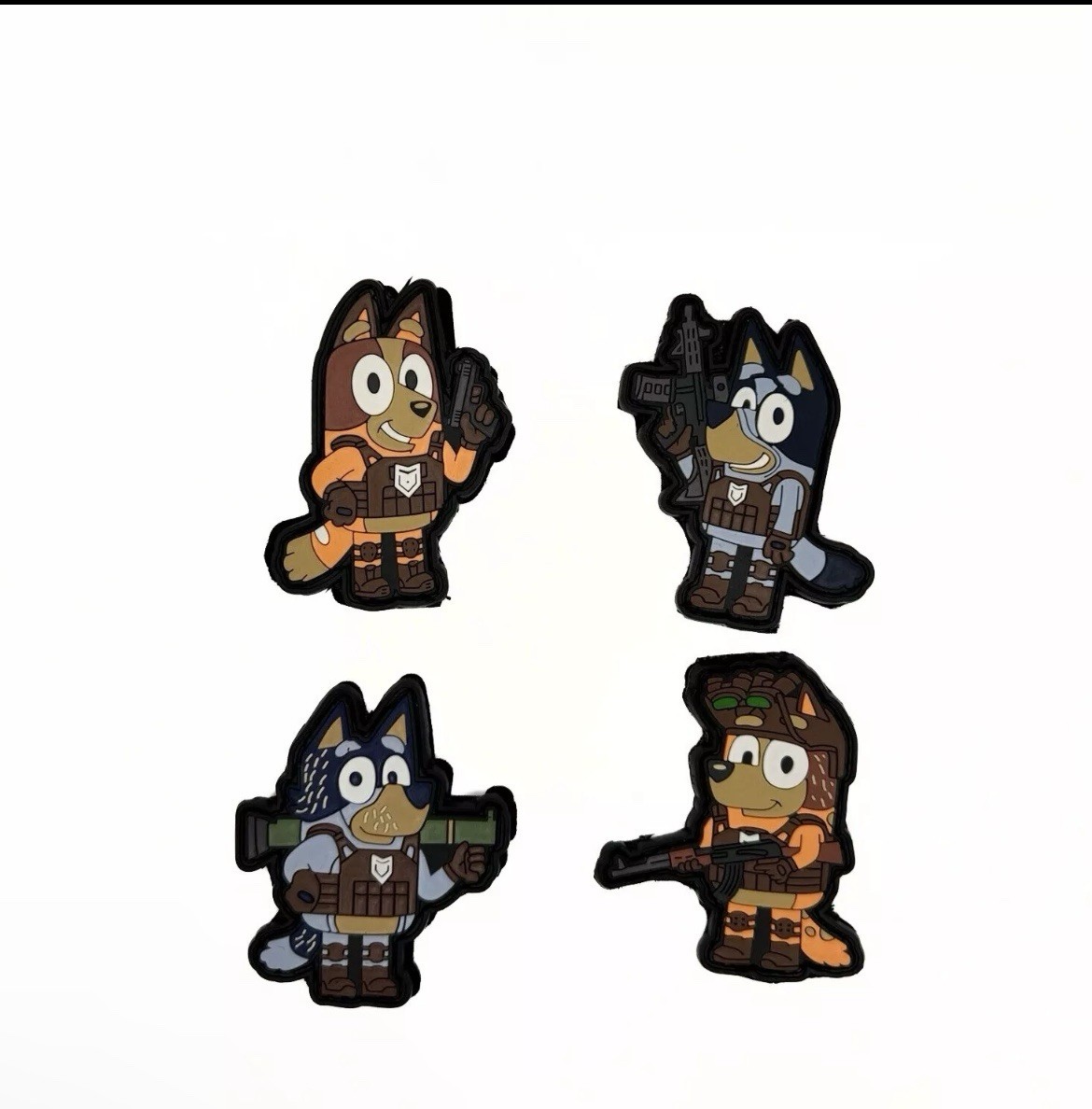 Morale Tactical Patch PVC Hook/Loop pack of 4 Morale Tactical Patch PVC Hook/Loop pack of 4