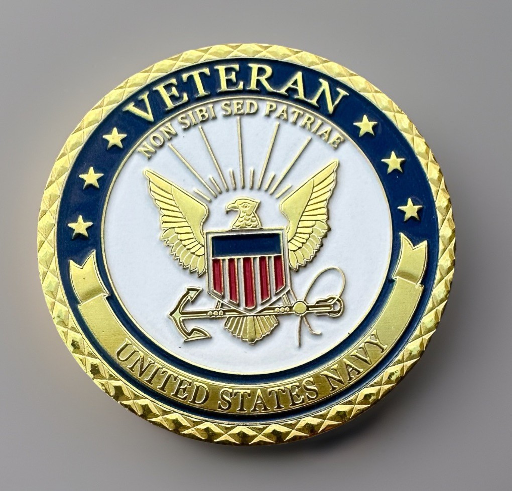 U.S. Navy Veteran Challenge Coin ·IN STOCK· ·FAST SHIPPING· ·NEW· U.S. Navy Veteran Challenge Coin ·IN STOCK· ·FAST SHIPPING· ·NEW·
