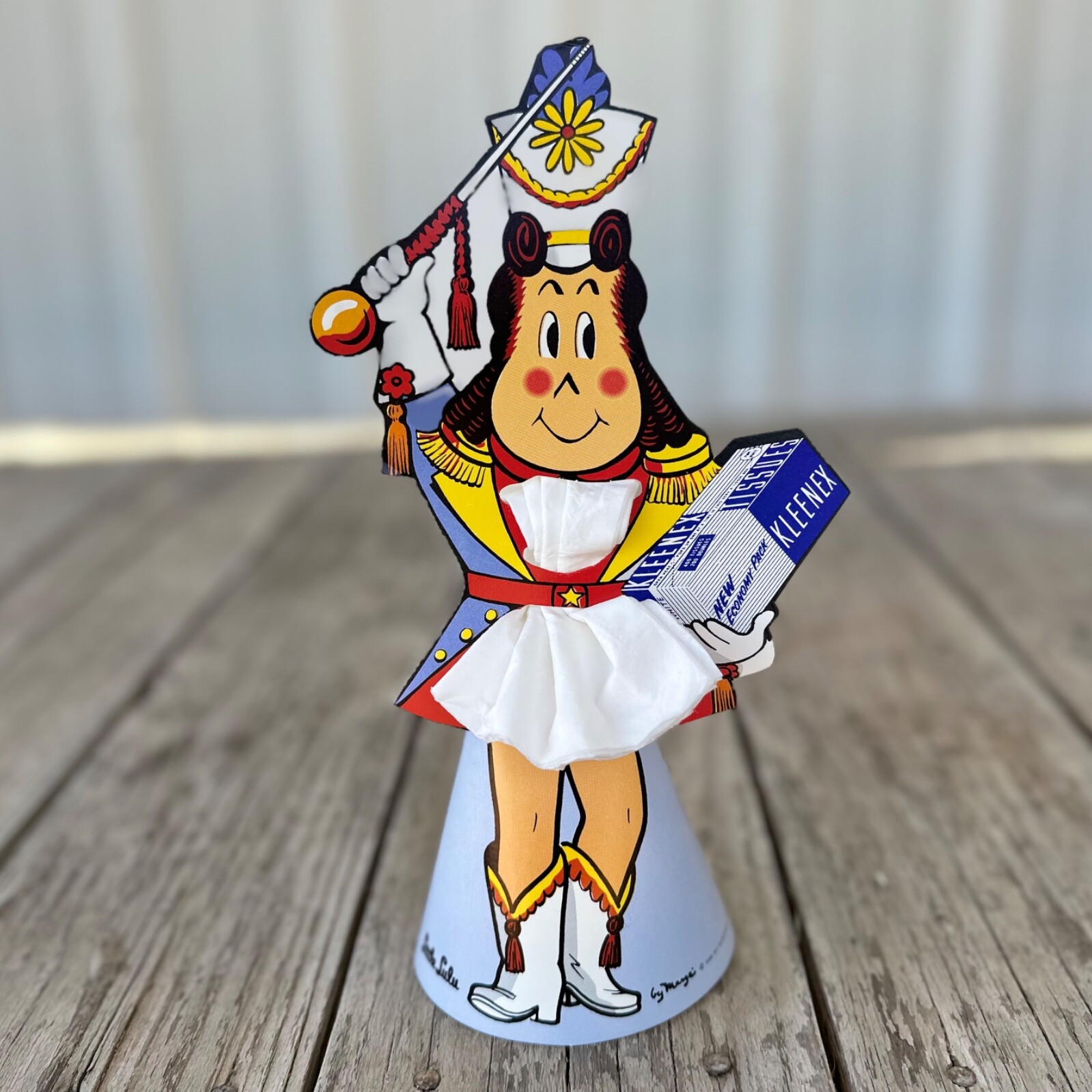 Vintage Original 1956 Kleenex LITTLE LULU Litho Counter Display Sign Unused NOS Vintage Original 1956 Kleenex LITTLE LULU Litho Counter Display Sign Unused NOS