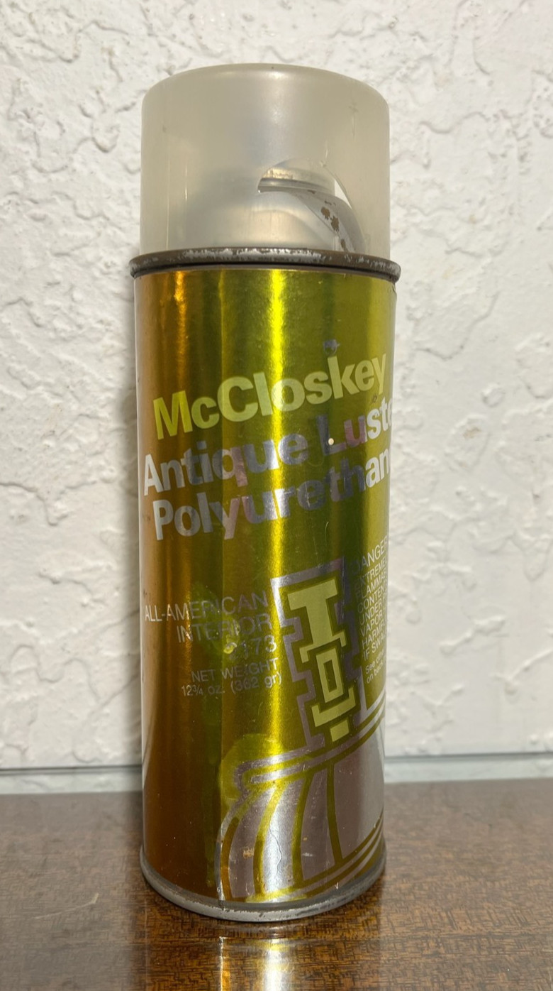 Mccloskey Varnish Company Antique Luster VTG Spray Can All American Interior Mccloskey Varnish Company Antique Luster VTG Spray Can All American Interior