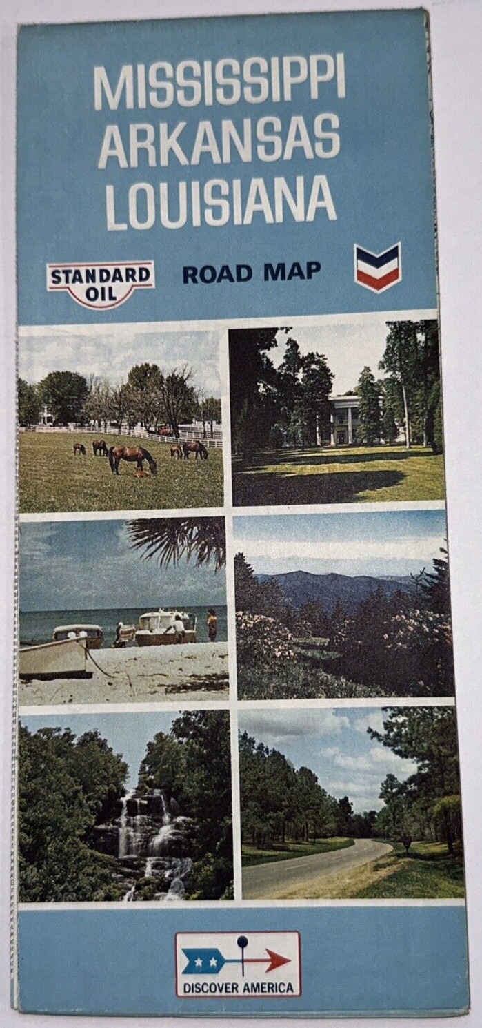 Mississippi - Arkansas - Louisiana State Highway Map, 1969, Standard Oil