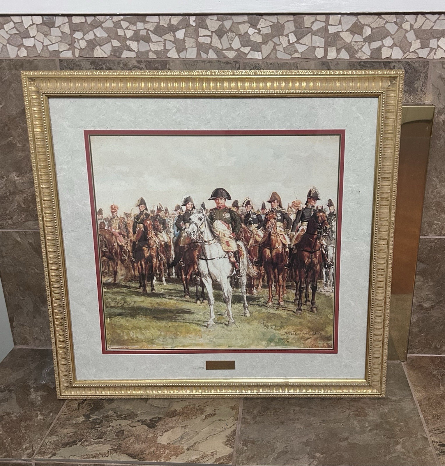 Napoleon and his Staff by Ernest Meissonier 1868 Oil Painting On Canvas Framed