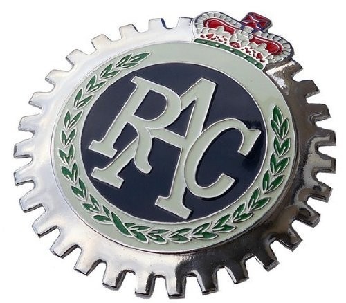 Classic British Car Grille Badge - Royal Automobile Club RAC Emblem, Auto Decor
