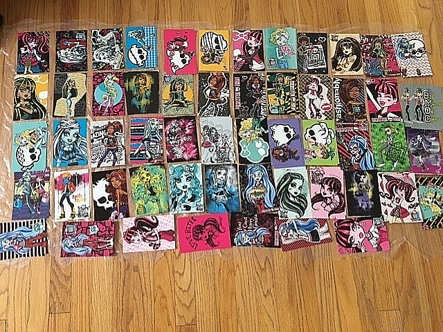 HUGE Monster High Mattel 2011 trading cards by Panini lot of 162 cards HUGE Monster High Mattel 2011 trading cards by Panini lot of 162 cards