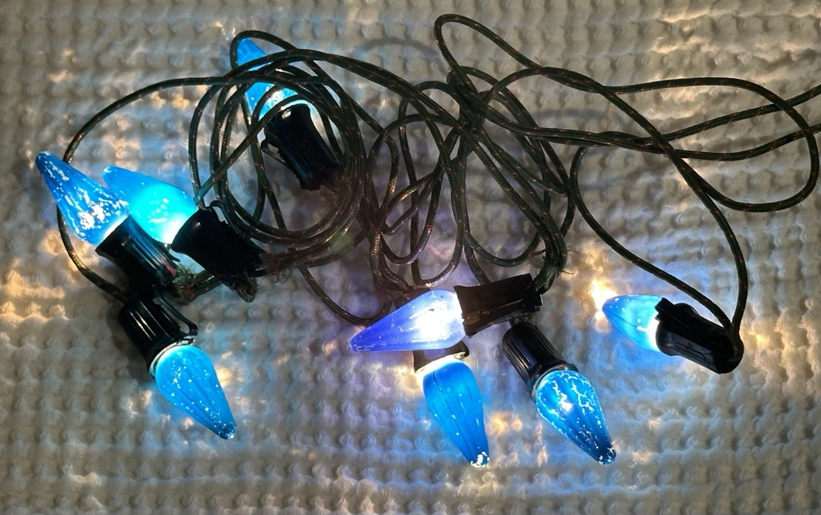 Vintage C6 Christmas String Lights, Working