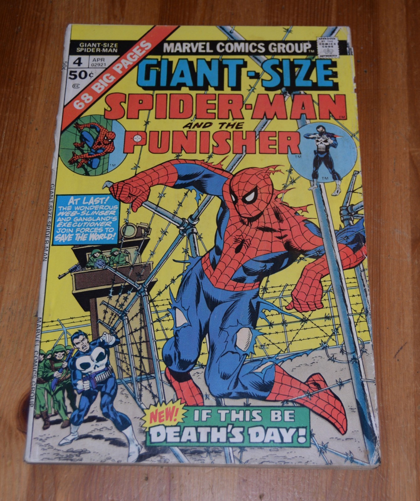Giant-Size Spider-Man #4 3rd Punisher 1st Moses Magnum Marvel 1975 Ross Andru