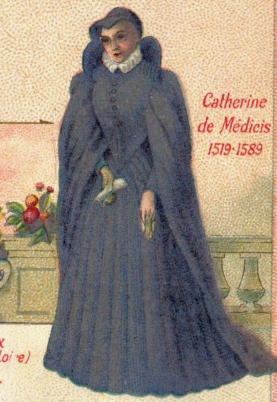 1880s-90s Italian French Queen Catherine de Medicis Château de Chenonceaux F155 1880s-90s Italian French Queen Catherine de Medicis Château de Chenonceaux F155