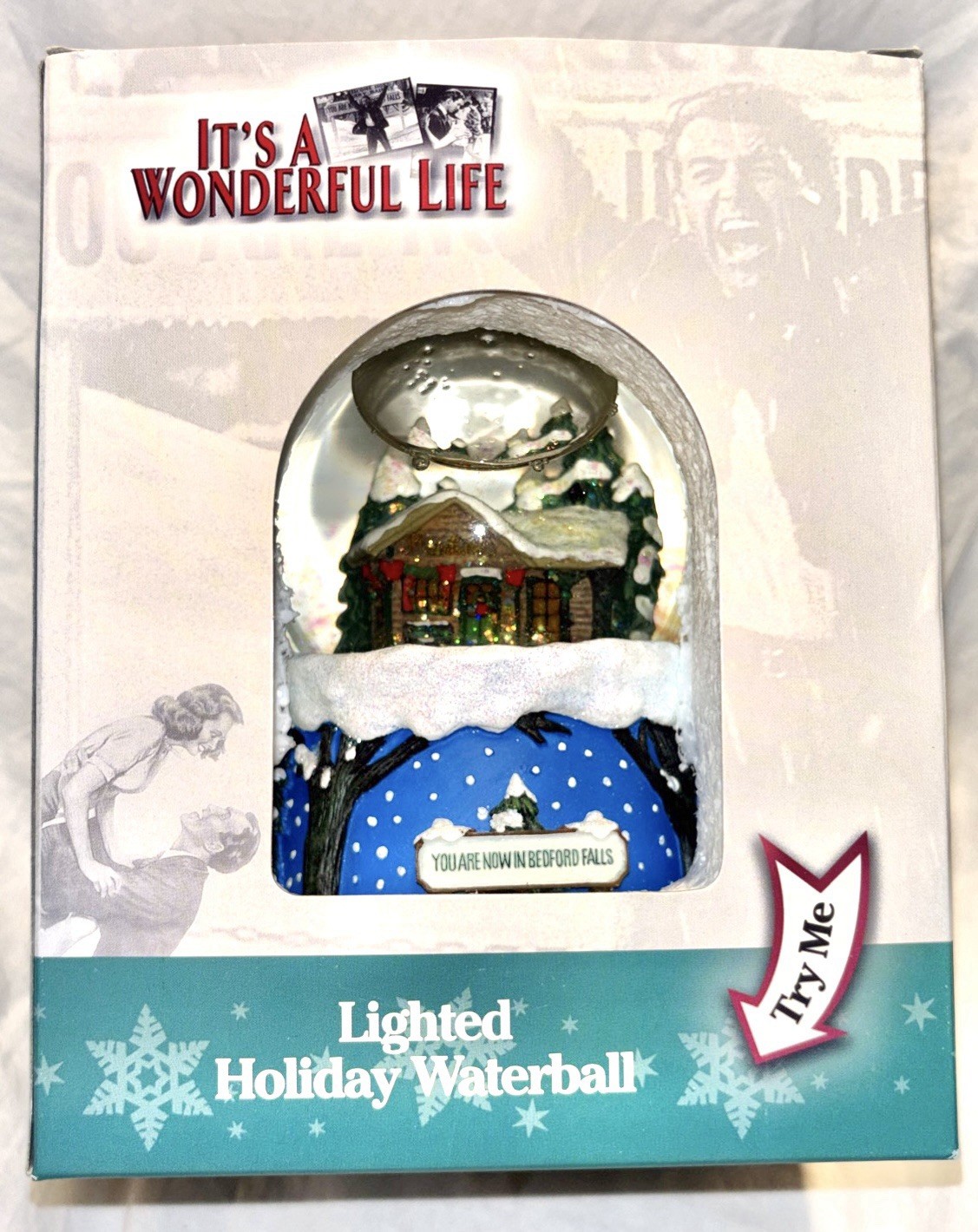 It’s A Wonderful Life Enesco 2004 Lighted Musical Holiday Waterball It’s A Wonderful Life Enesco 2004 Lighted Musical Holiday Waterball