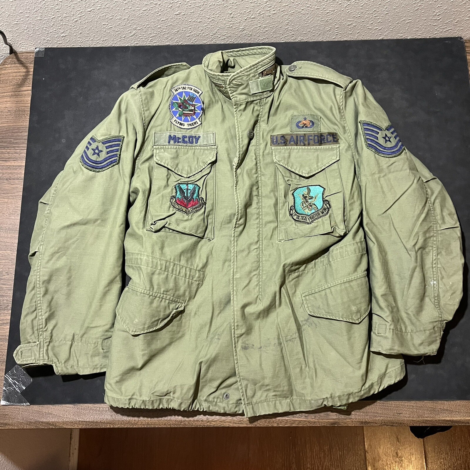Vietnam M-65 Jacket Flying Tigers Master Sergeant McCoy Vintage Tactical Fighter