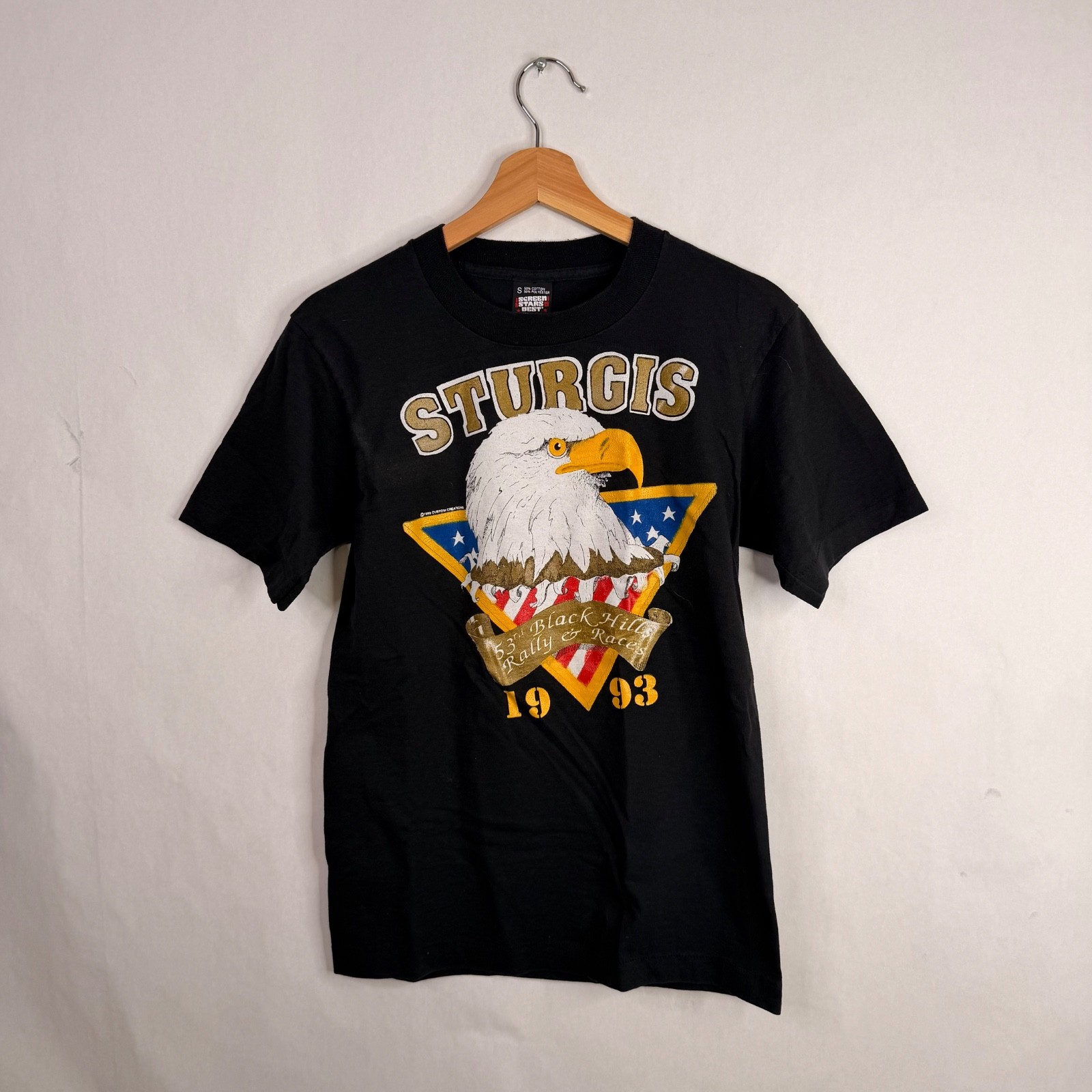 VTG Harley Davidson 1993 Sturgis S T-shirt Single Stitch Sleeve Black Hills USA VTG Harley Davidson 1993 Sturgis S T-shirt Single Stitch Sleeve Black Hills USA