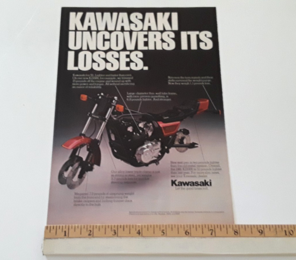 1981 KAWASAKI KZ1000 - ORIGINAL 1981 AD 1981 KAWASAKI KZ1000 - ORIGINAL 1981 AD