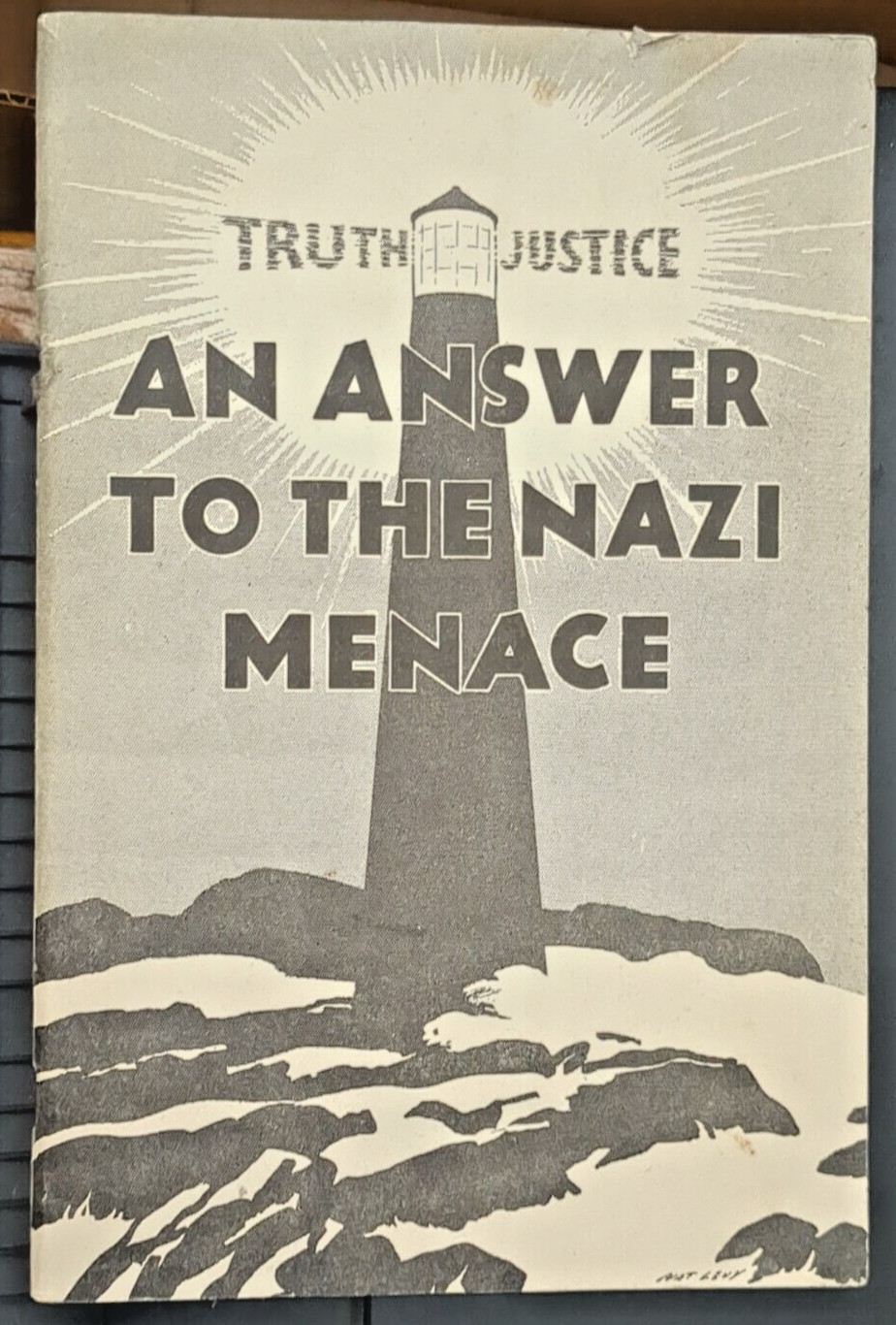 An Answer to the Nazi Menace Petition To President Roosevelt Truth, Justice 1934 An Answer to the Nazi Menace Petition To President Roosevelt Truth, Justice 1934