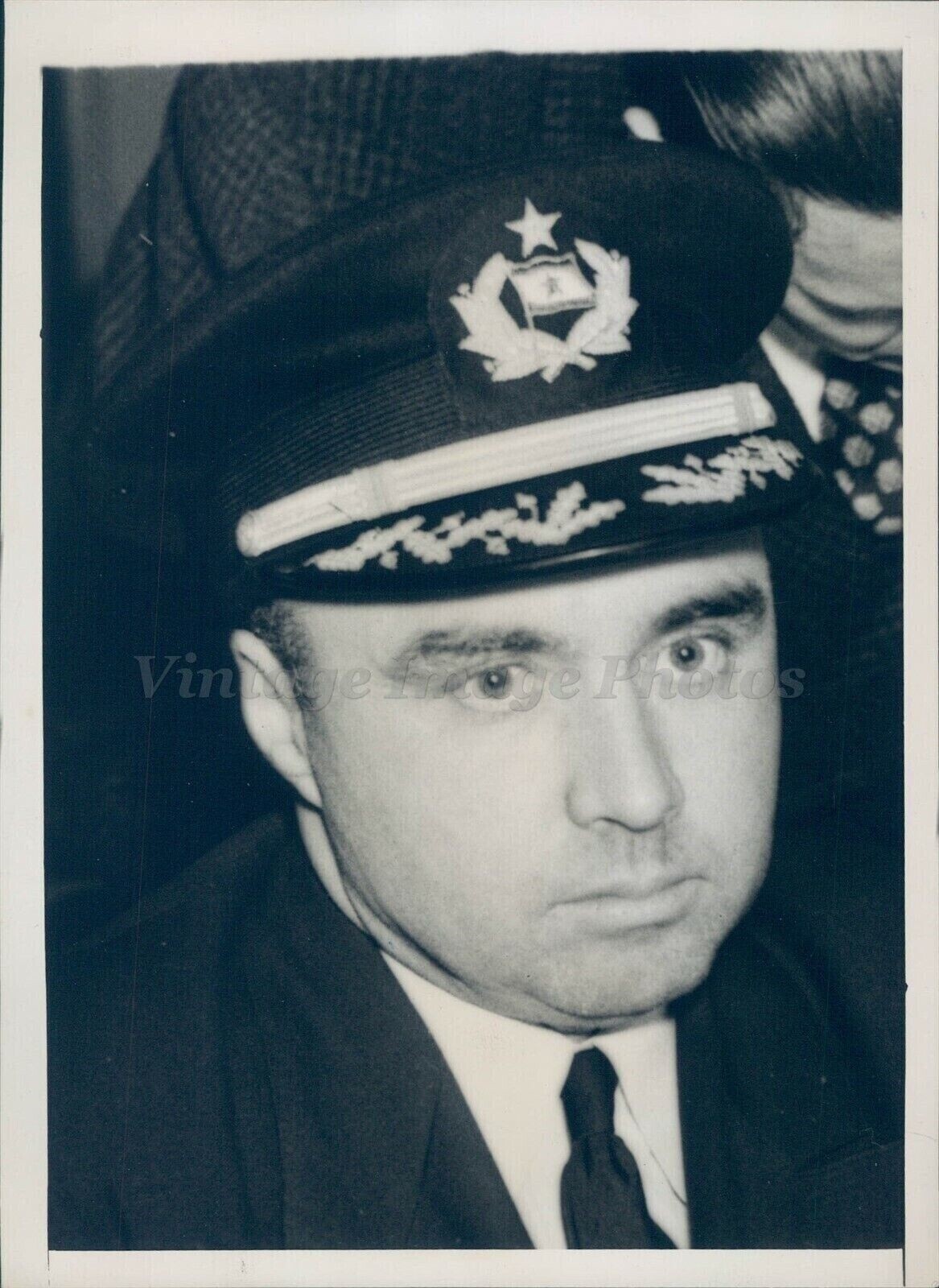 1939 Press Captain EA Chelton Skipper American Liner Troquois German Photo