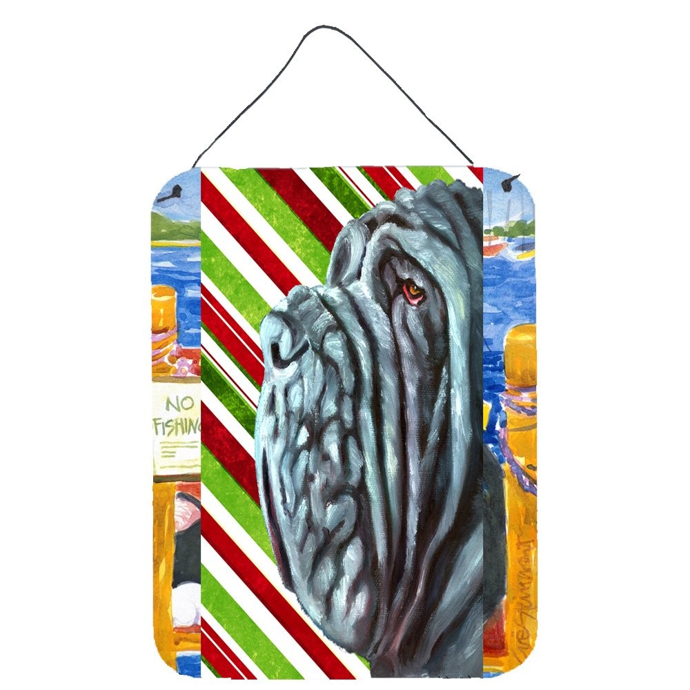 Caroline's Treasures LH9589DS1216 Neapolitan Mastiff Candy Cane 12x16 Wall Caroline's Treasures LH9589DS1216 Neapolitan Mastiff Candy Cane 12x16 Wall