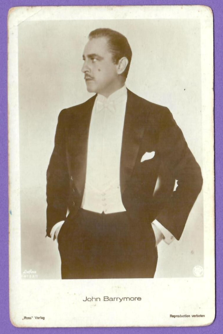JOHN BARRYMORE # 4723/1 VINTAGE PHOTO PC. PUBLISHER GERMANY 3614