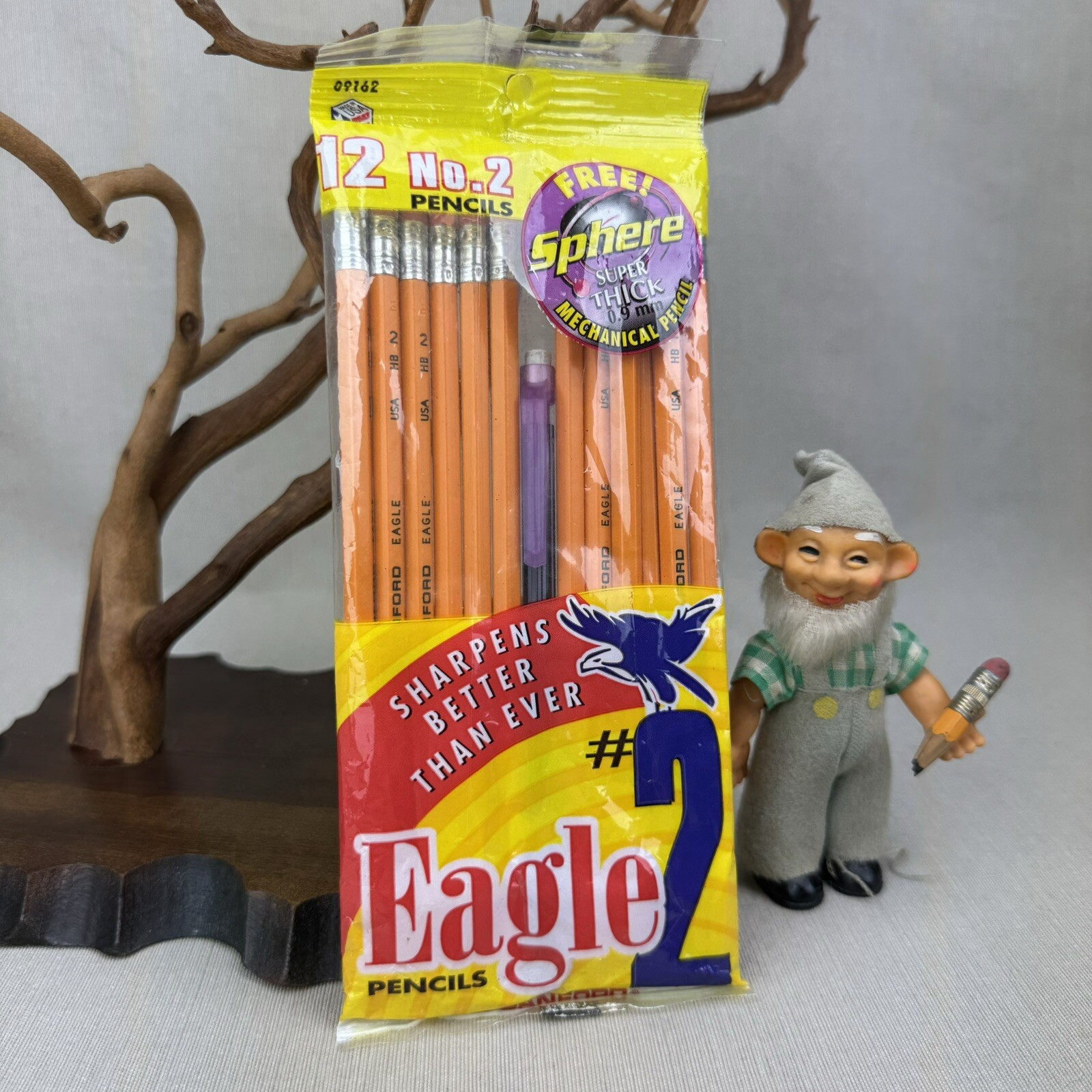 Package of Sanford Eagle Vintage 2001 #2 Pencils w SPHERE Super Thick Mechanical