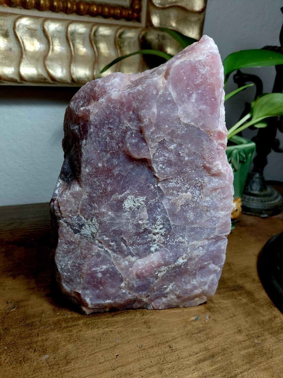 Lavender Rose Quartz Rough Natural Specimen 7 lb #E9223 Lavender Rose Quartz Rough Natural Specimen 7 lb #E9223