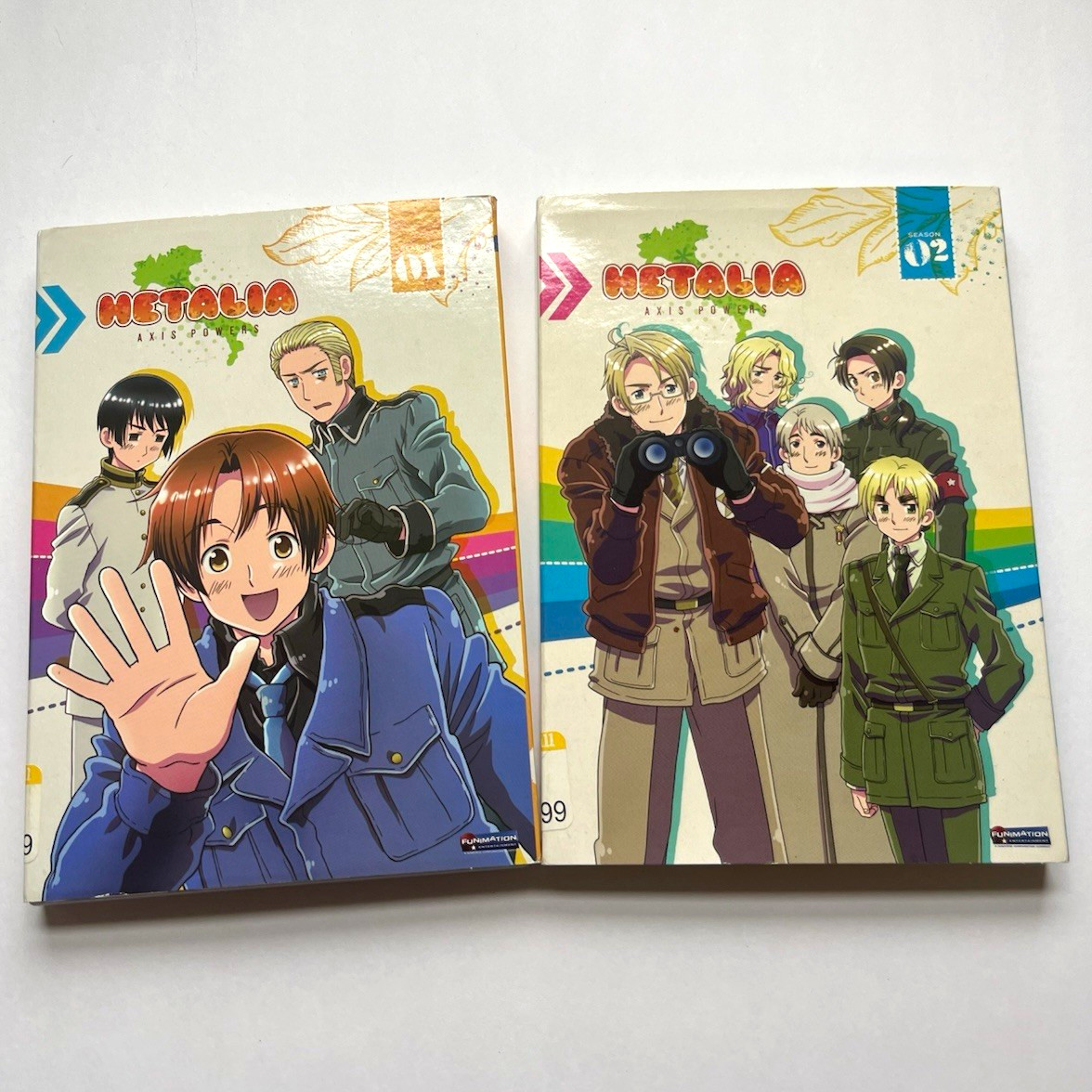 Funimation Hetalia: Axis Powers DVD Season 1 Vol 1 & Season 2 English