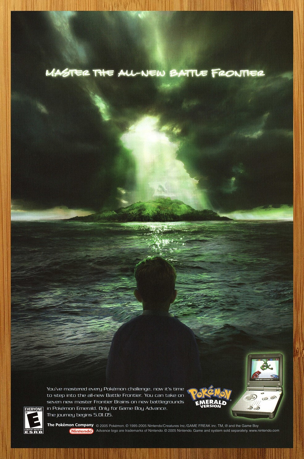 2005 Pokemon Emerald GBA Vintage Print Ad/Poster Official Video Game Promo Art