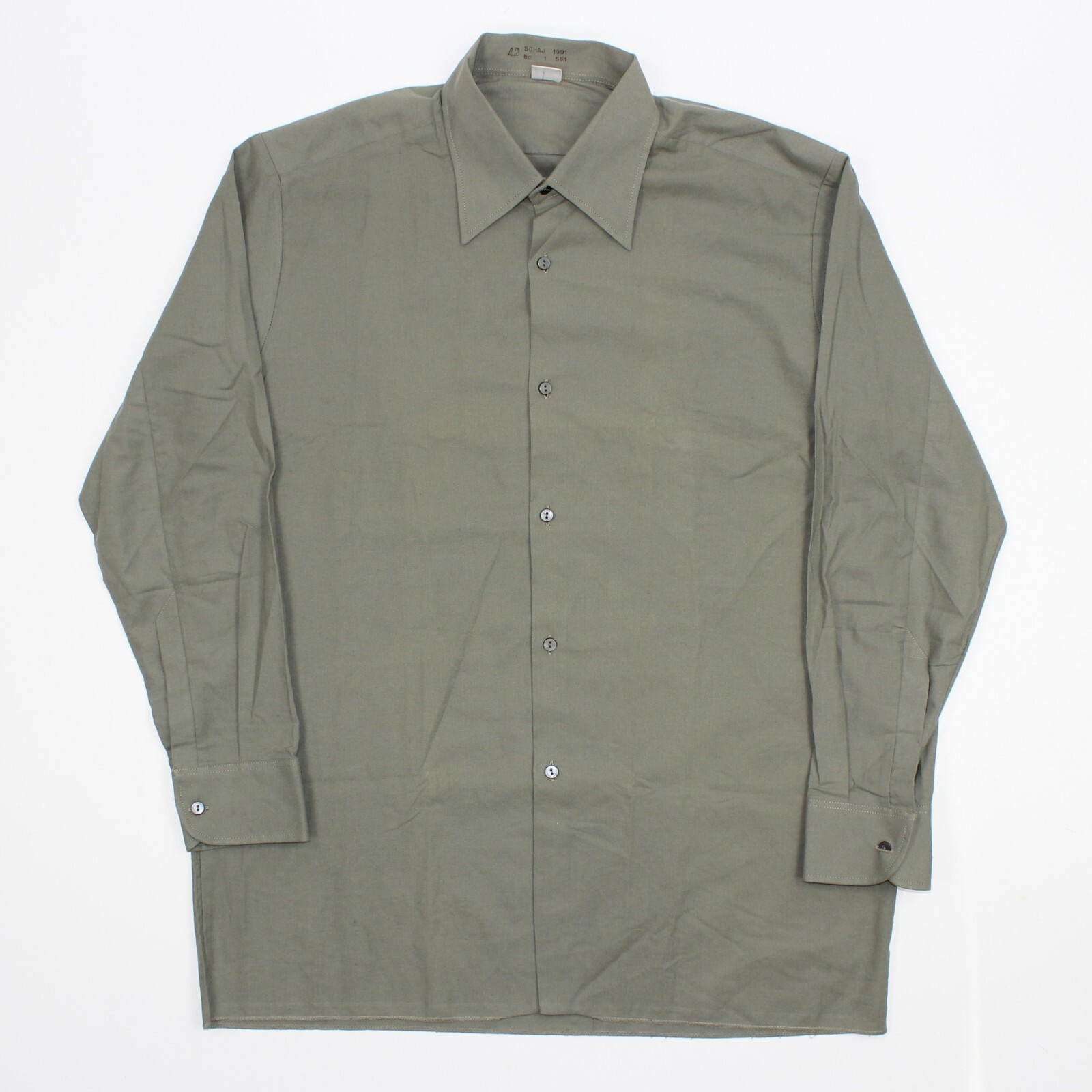 SOHAJ 1988 VINTAGE CZECH ARMY / AIR FORCE SHIRT JACKET Size 42 SOHAJ 1988 VINTAGE CZECH ARMY / AIR FORCE SHIRT JACKET Size 42