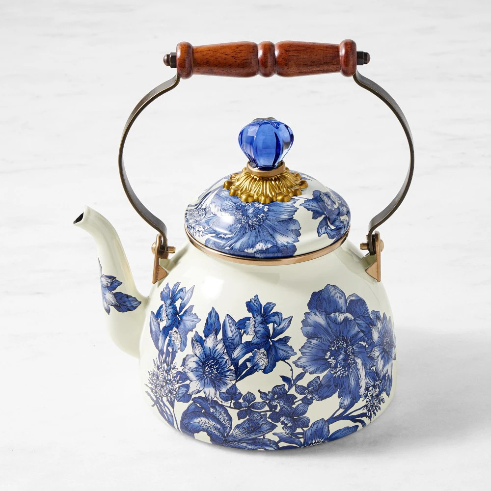 MacKenzie-Childs Royal English Garden Tea Kettle, 2-Qt MacKenzie-Childs Royal English Garden Tea Kettle, 2-Qt