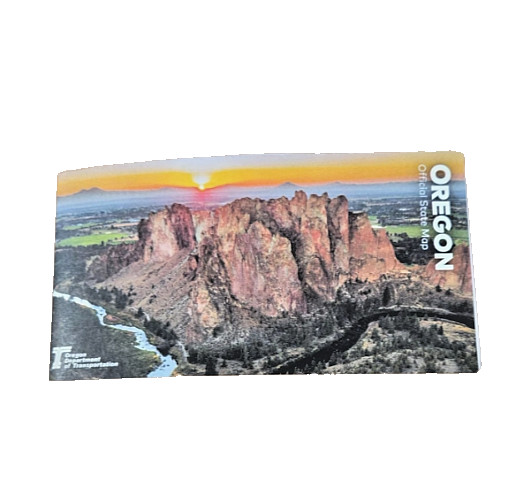 2023 Oregon Official State Highway Map ~ unfolds to 37 in x 22 in ~FREE SHIPPING