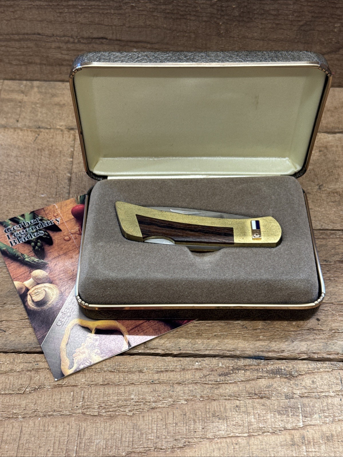 Vintage GERBER New In Box Portland Oregon 97223 Pocket Knife Owens Illinois NICE