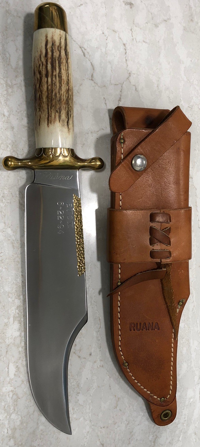 Ruana Bowie Knife Signed EJCV Beautiful Unused WITH SHEATH Ruana Bowie Knife Signed EJCV Beautiful Unused WITH SHEATH