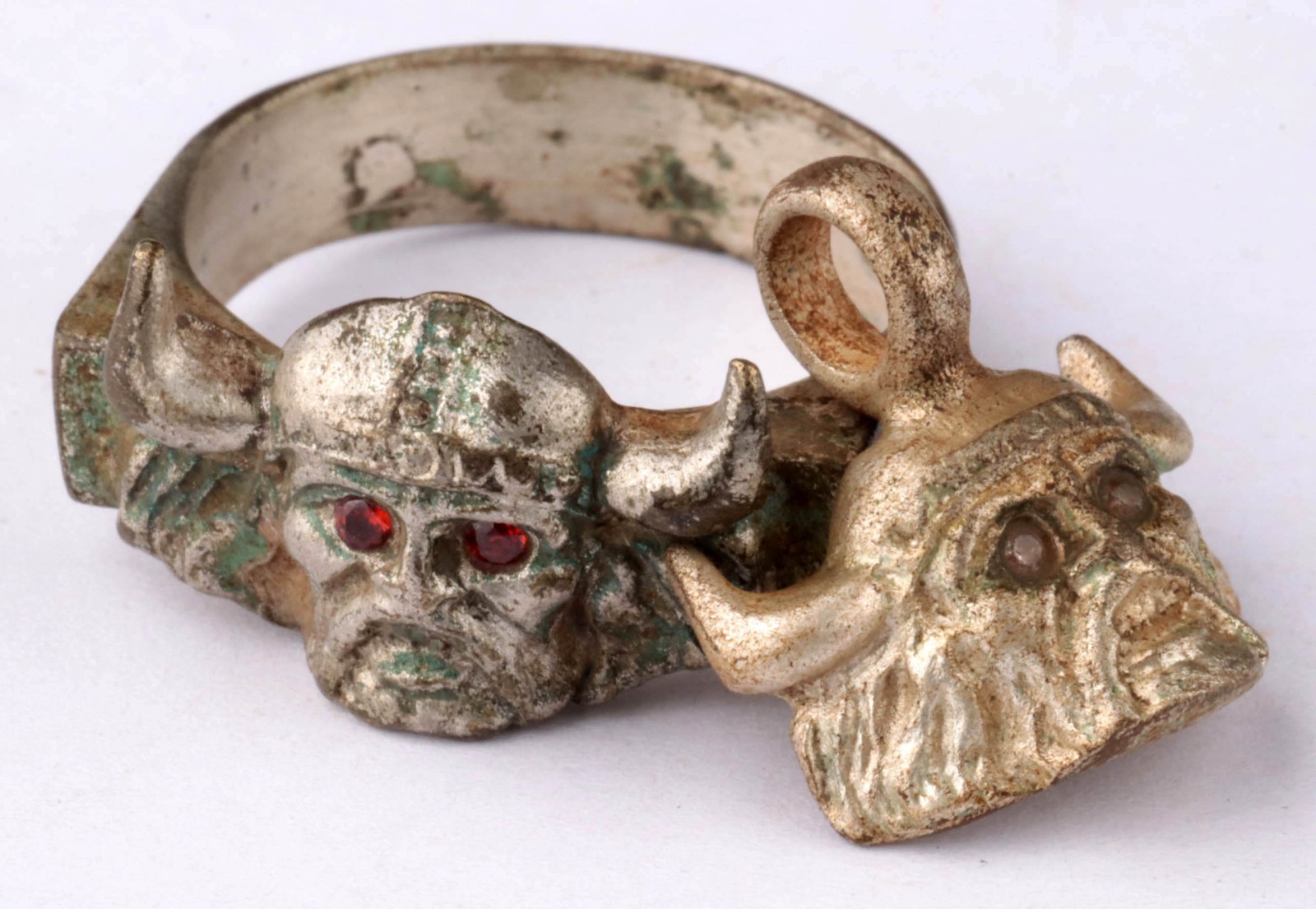 Viking head WW2 German ring WWII Germany Army Wehrmacht force Wiking Jewelry Set