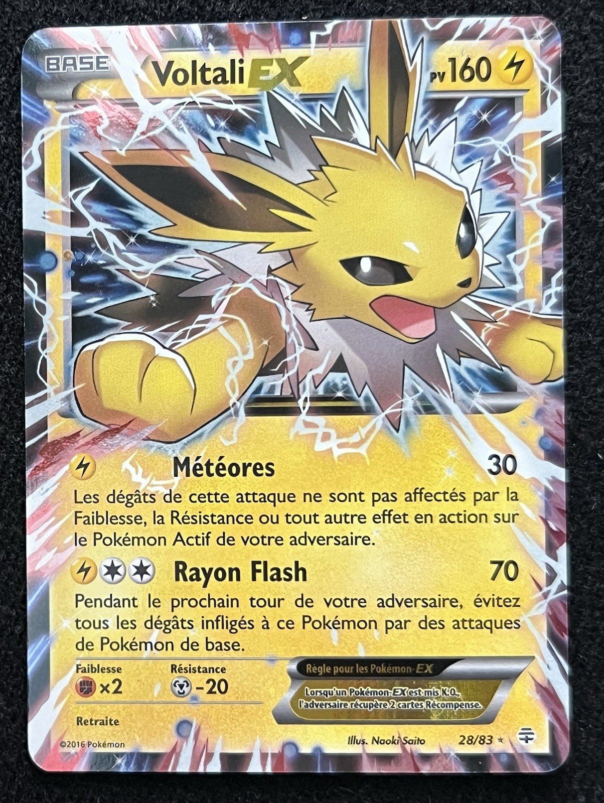 (NM) Jolteon EX 28/83 (French) - Pokemon Generations