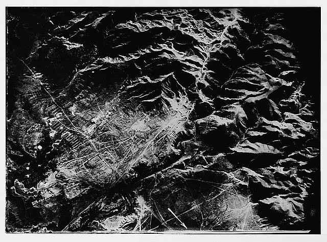 Jericho Palestine Syria 1900s Aerial View Herodian Jericho Mountain Landscape