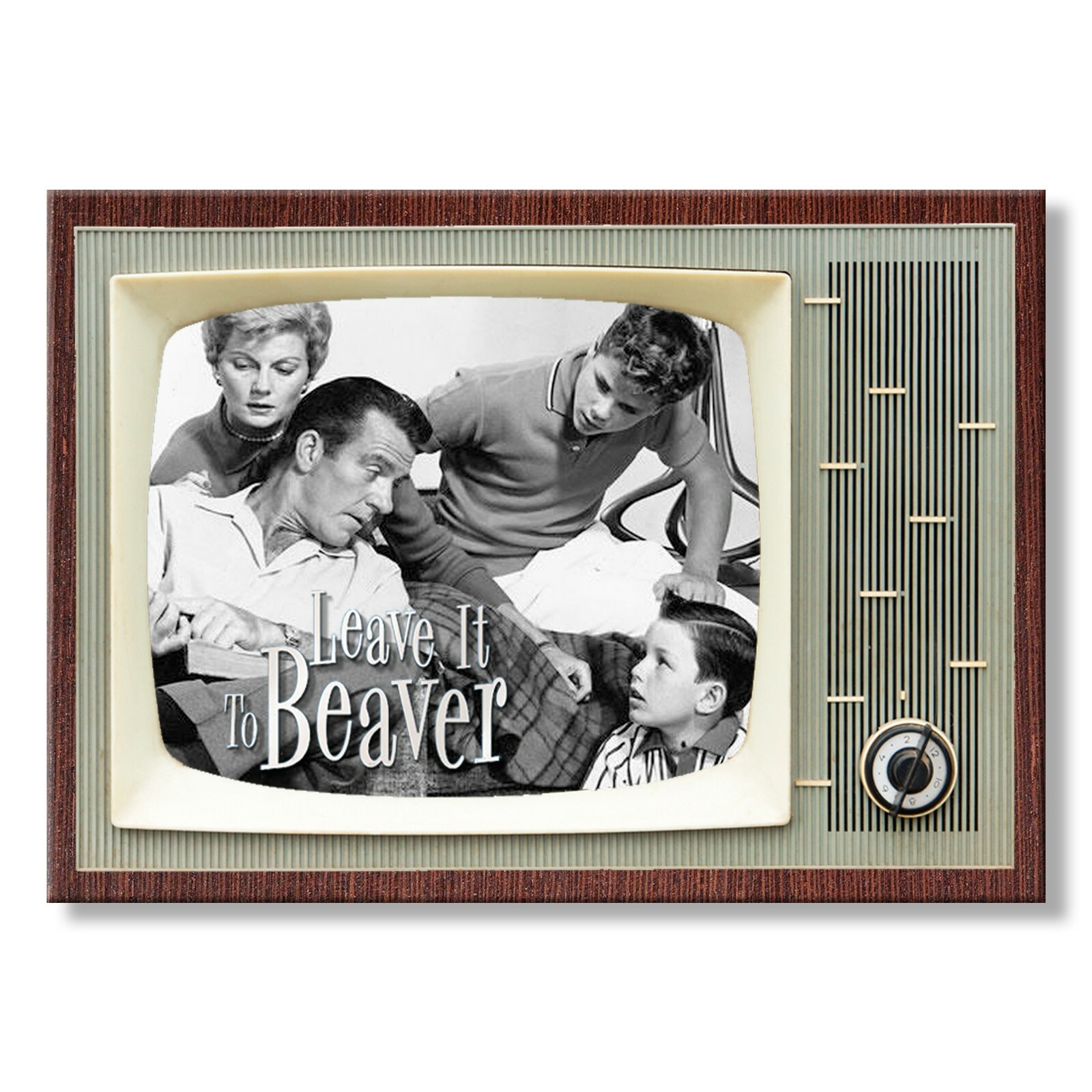 LEAVE IT TO BEAVER TV Show Retro TV 3.5 inches x 2.5 inches FRIDGE MAGNET