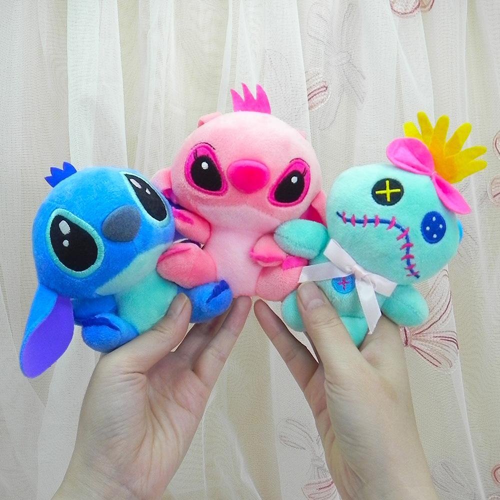 1Pc Of 10cm Anime Plush Toy Kawaii Stitch Angel Scrump Keychain Dolls Pen Gift 1Pc Of 10cm Anime Plush Toy Kawaii Stitch Angel Scrump Keychain Dolls Pen Gift