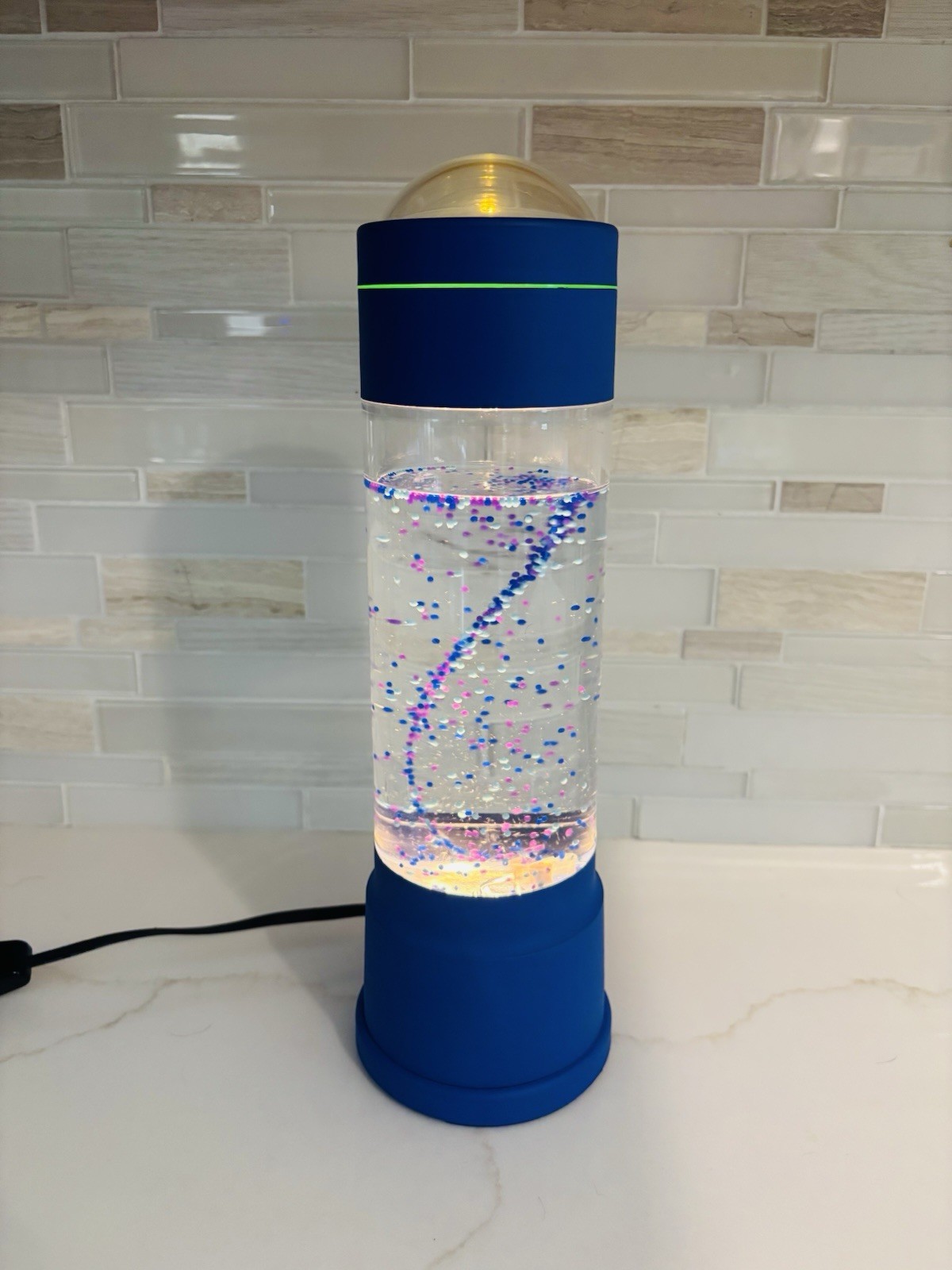 KenArt KL103 Tornado Hurricane Glitter Bubble Twister Night Lite Lamp WORKS
