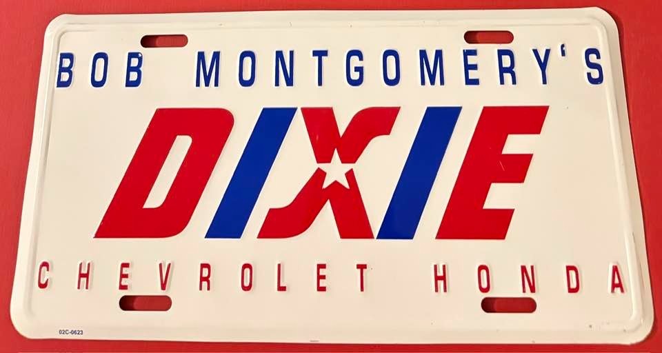 Bob Montgomery's Chevrolet Honda Dixie Booster License Plate Louisville Kentucky Bob Montgomery's Chevrolet Honda Dixie Booster License Plate Louisville Kentucky