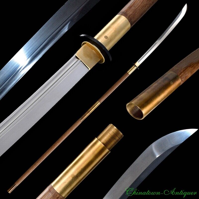 Japanese Youtou Muramasa Naginata Battle Sword T10 Steel Blade Sharp Sabre #3135