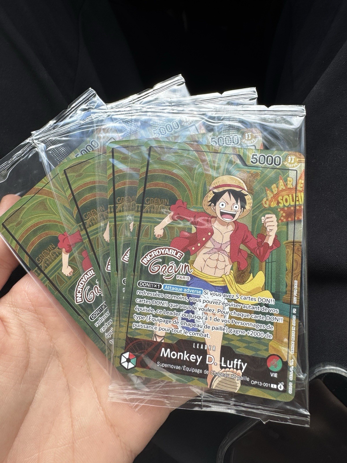 Bandai One Piece Card Game Monkey D. Luffy Leader OP13-001 FR Lot