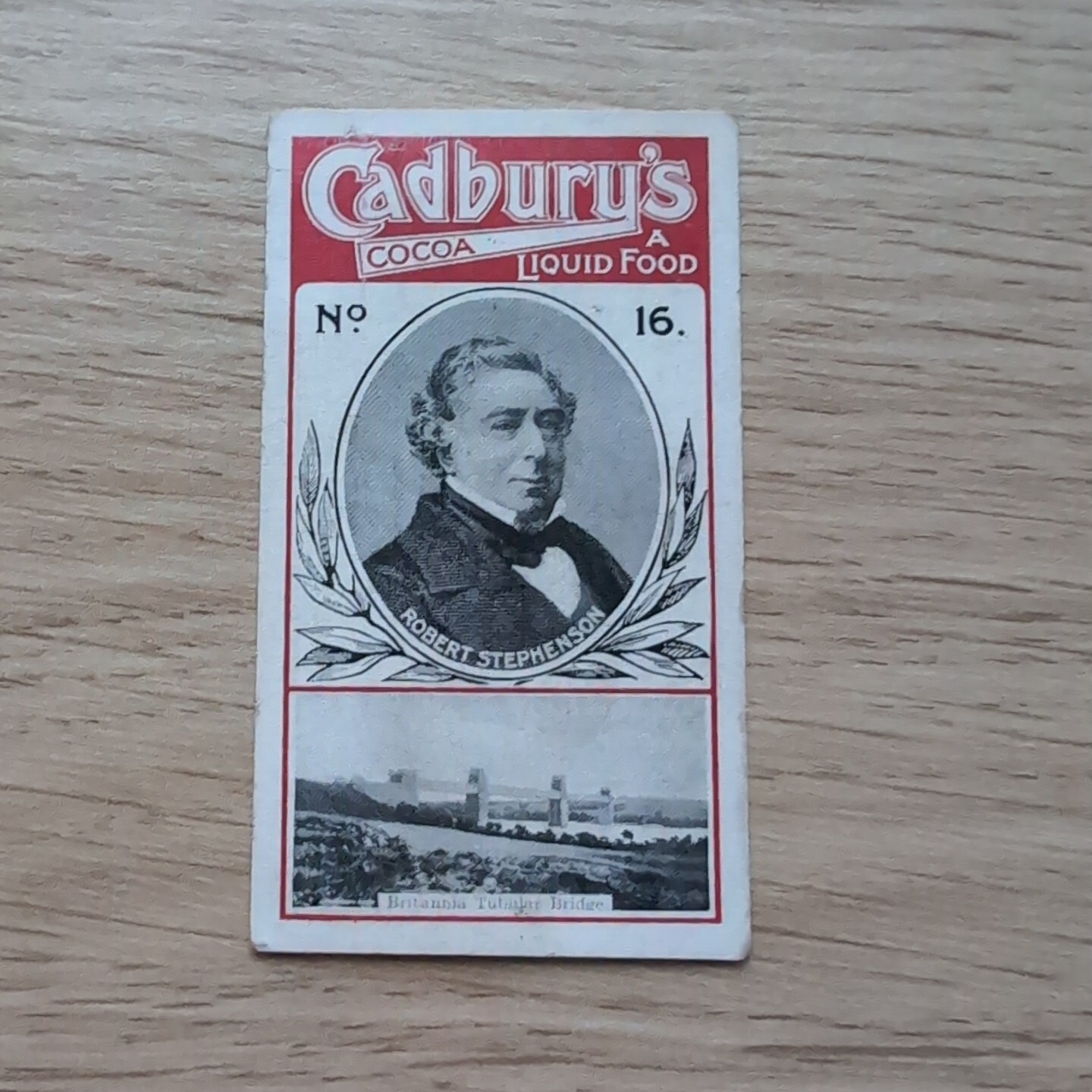 Rare CADBURY COPYRIGHT INVENTORS SERIES 1914 #16 Robert Stephenson Rare CADBURY COPYRIGHT INVENTORS SERIES 1914 #16 Robert Stephenson