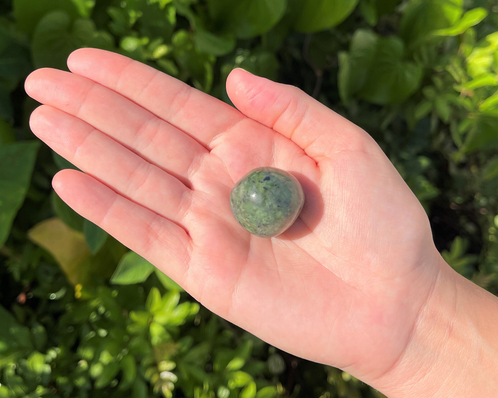 1 Nephrite Jade Tumbled Stone: 'A' Grade Natural Polished Crystal 1 Nephrite Jade Tumbled Stone: 'A' Grade Natural Polished Crystal
