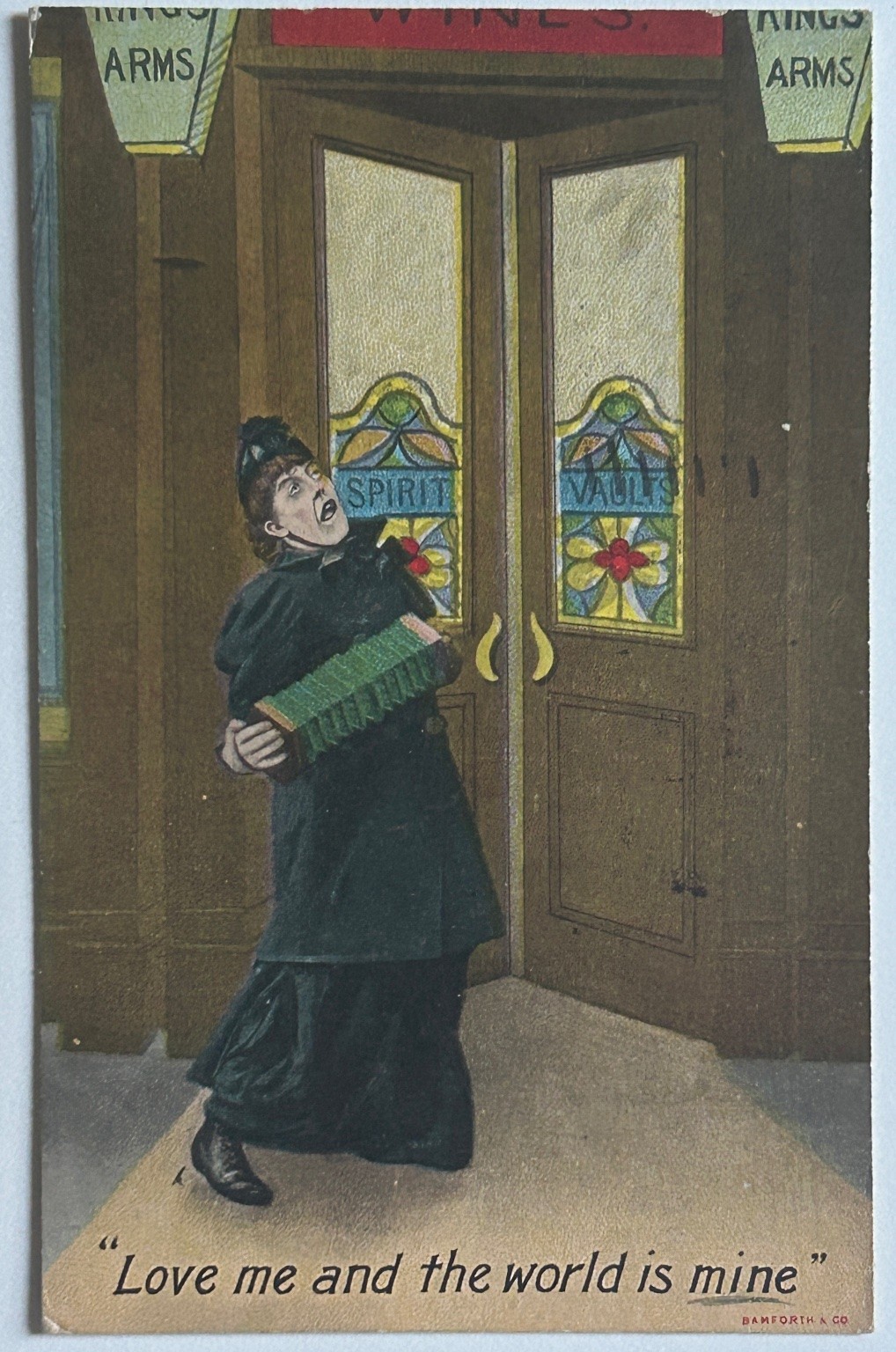 1909 Erie PA Comic Postcard Woman \ 1909 Erie PA Comic Postcard Woman \
