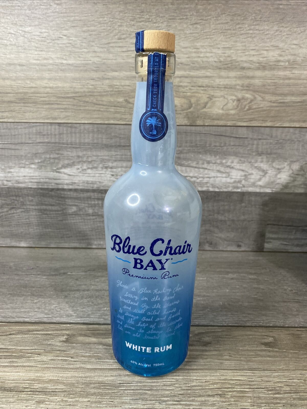 Blue Chair Bay Premium Rum Bottle 750ml Empty Kenny Chesney