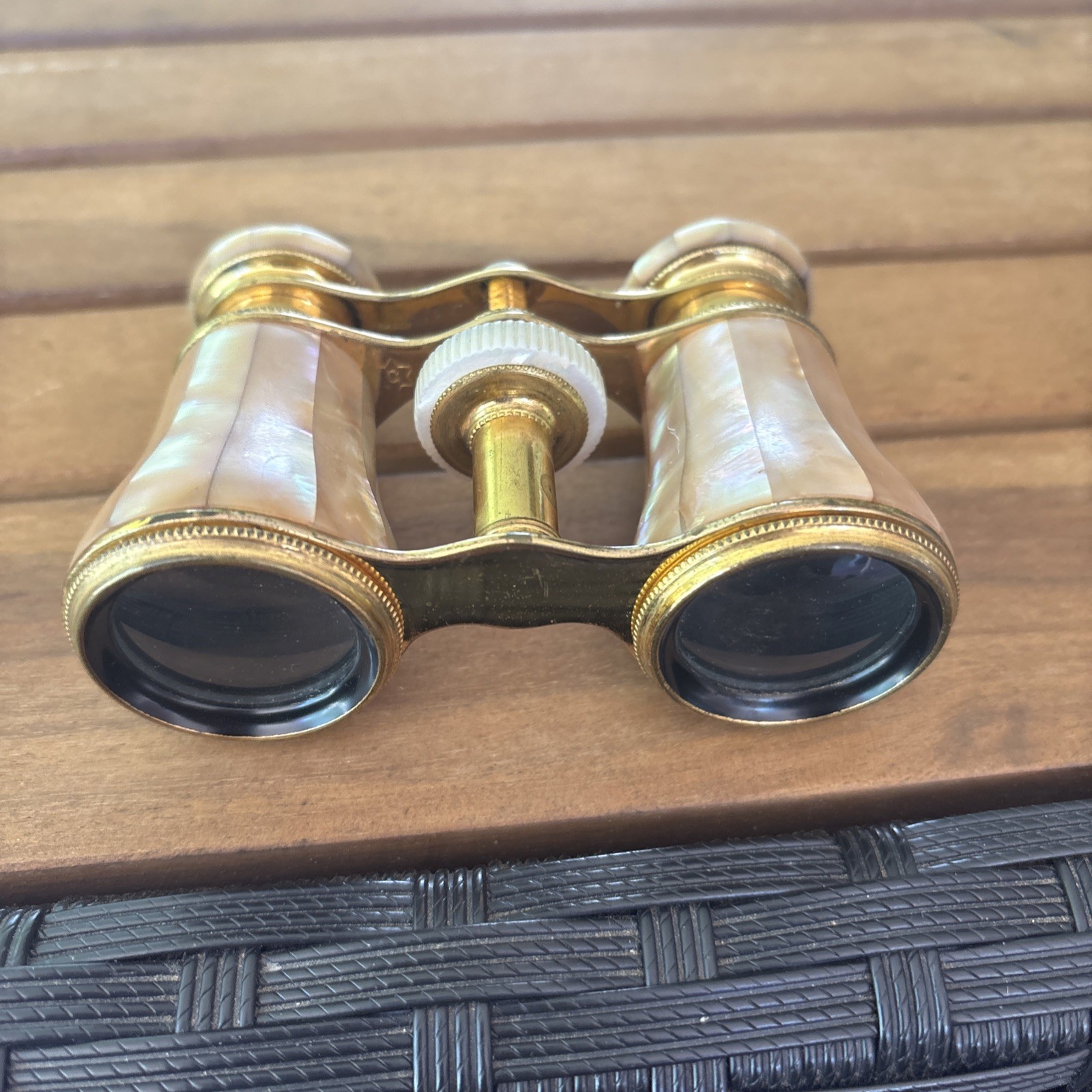 Antique COLMONT PARIS Mother of Pearl OPERA GLASSES  Excellent & Rare