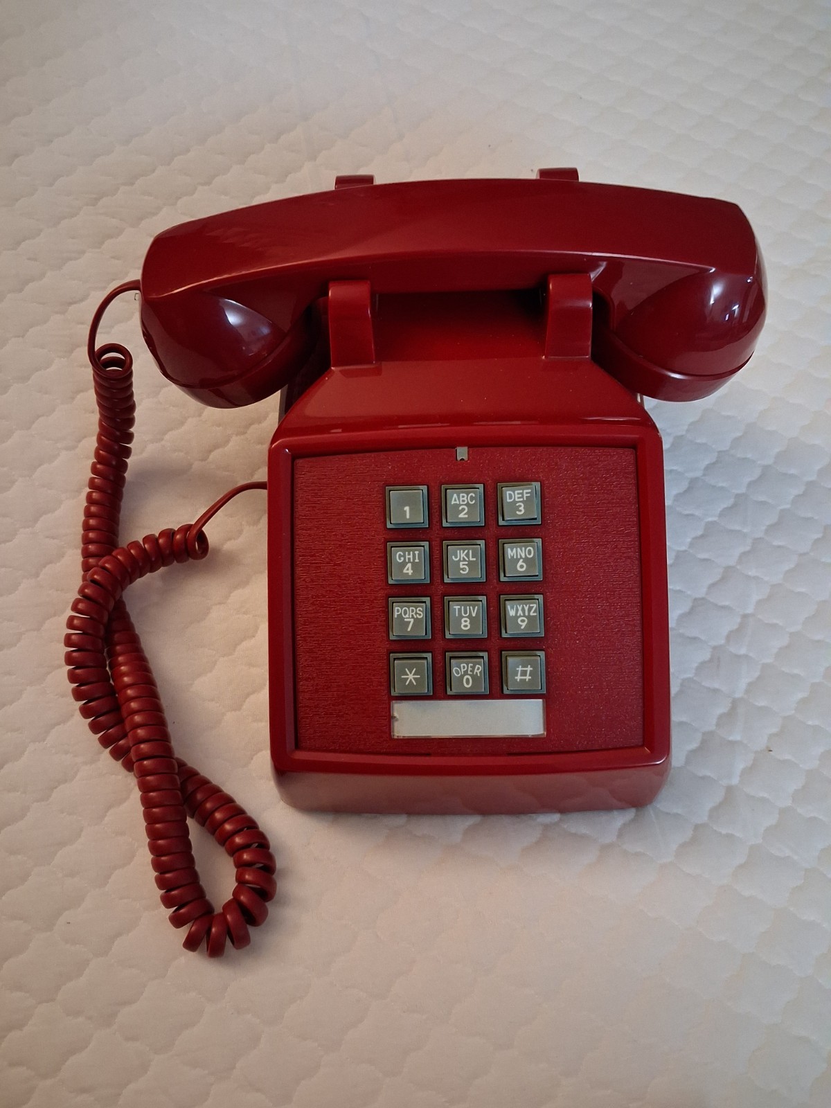 New Vintage Western Electric Red Touch-Tone Telephone 