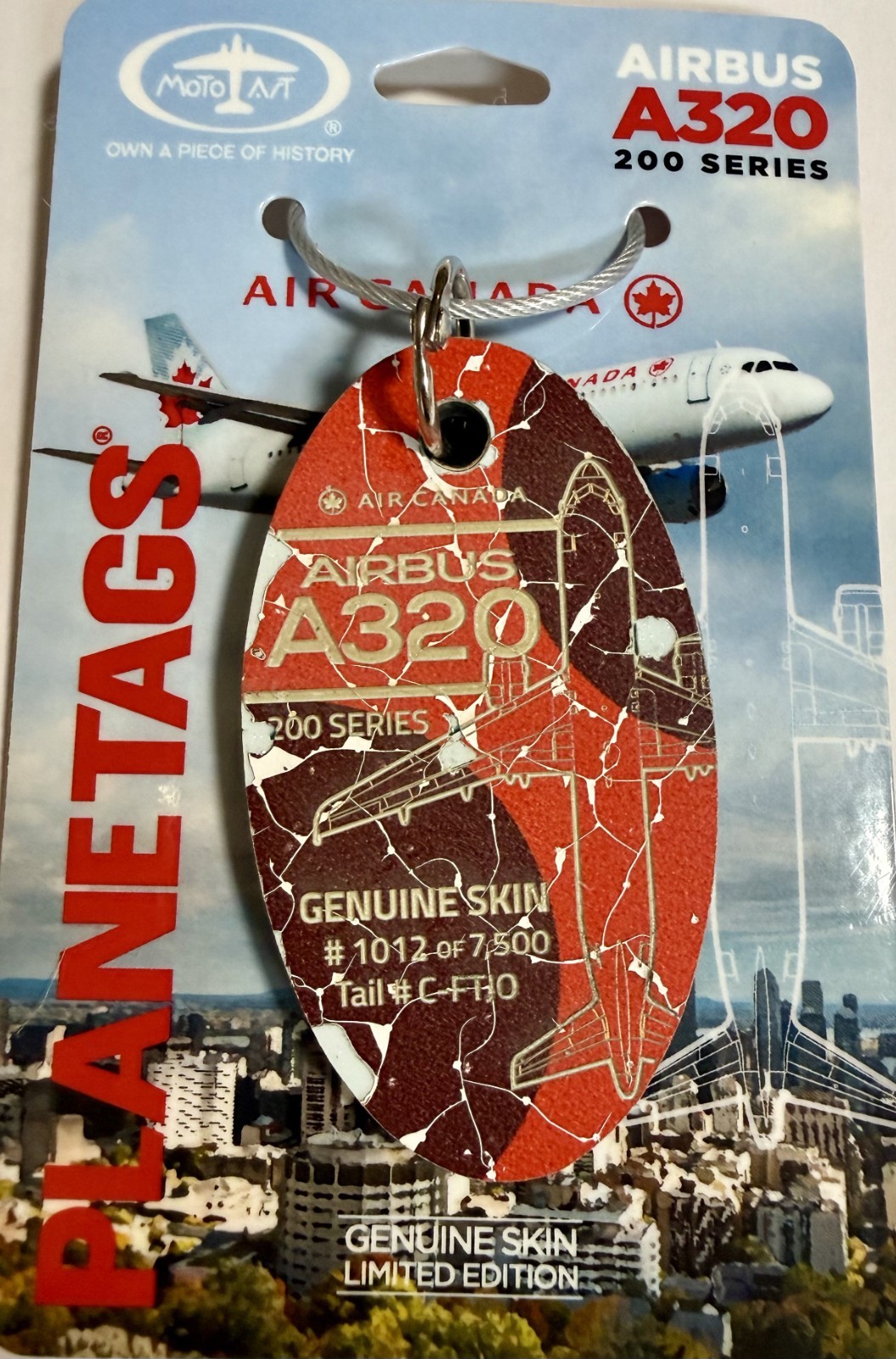 Motoart PlaneTags Air Canada, Airbus A320, Maple Leaf Composite Thick, SOLD OUT Motoart PlaneTags Air Canada, Airbus A320, Maple Leaf Composite Thick, SOLD OUT