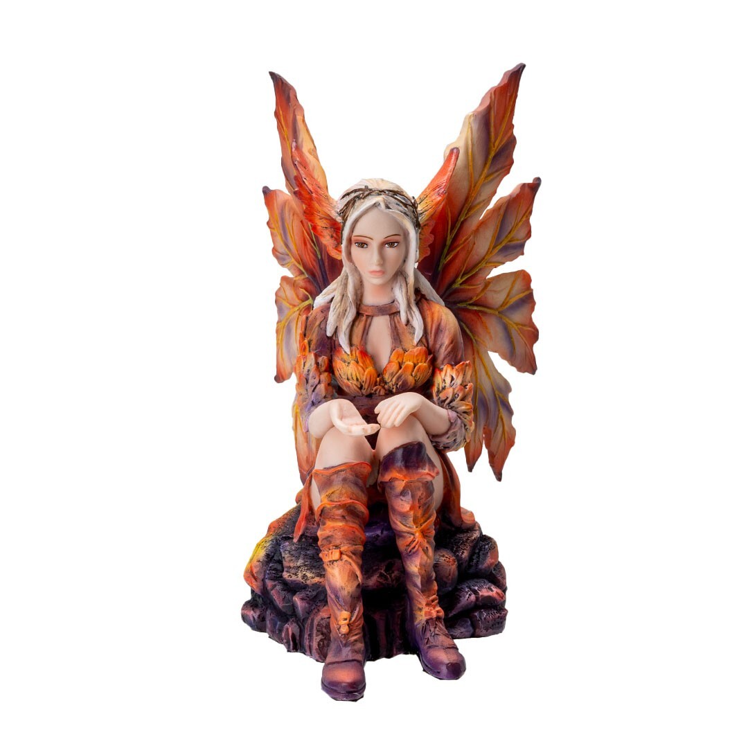 PT Fairies Winged Orange Fire Fairy Resin Figure PT Fairies Winged Orange Fire Fairy Resin Figure