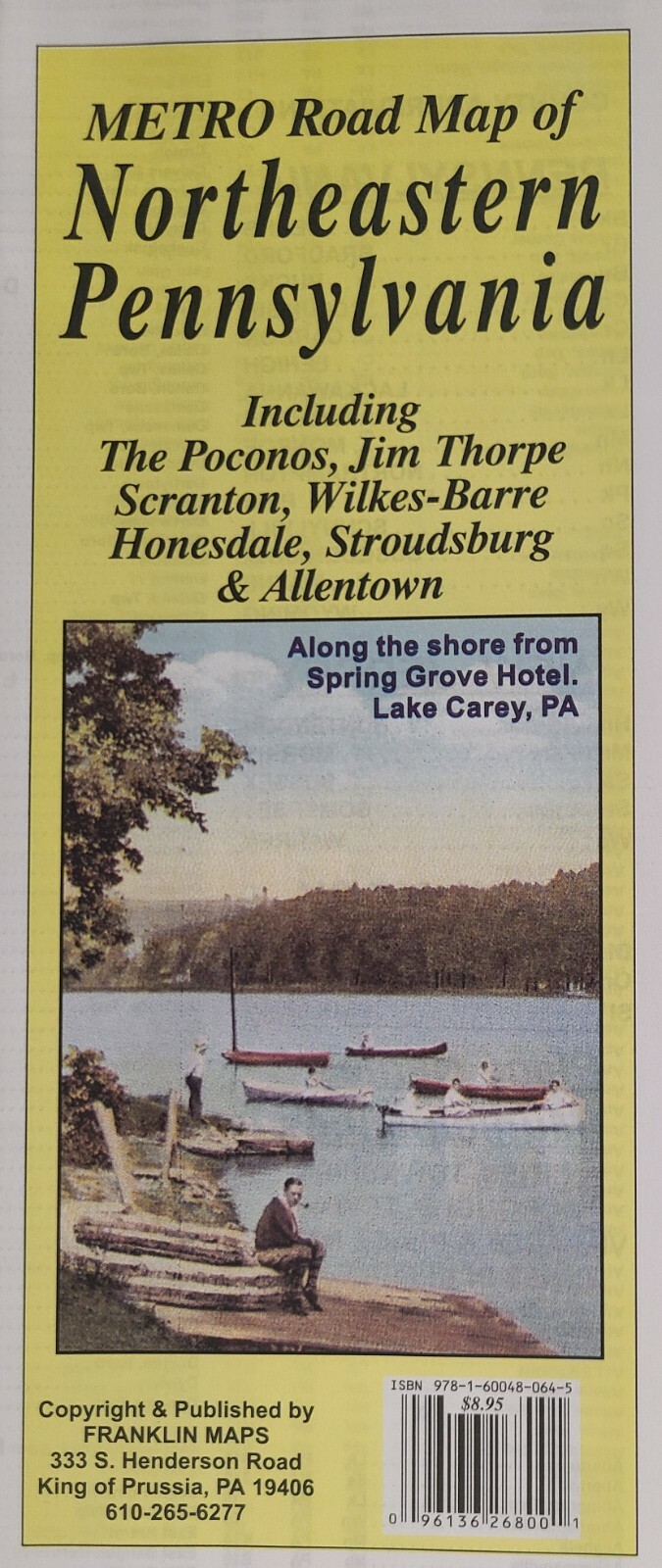 Northeastern Pennsylvania Road Map by Franklin Maps