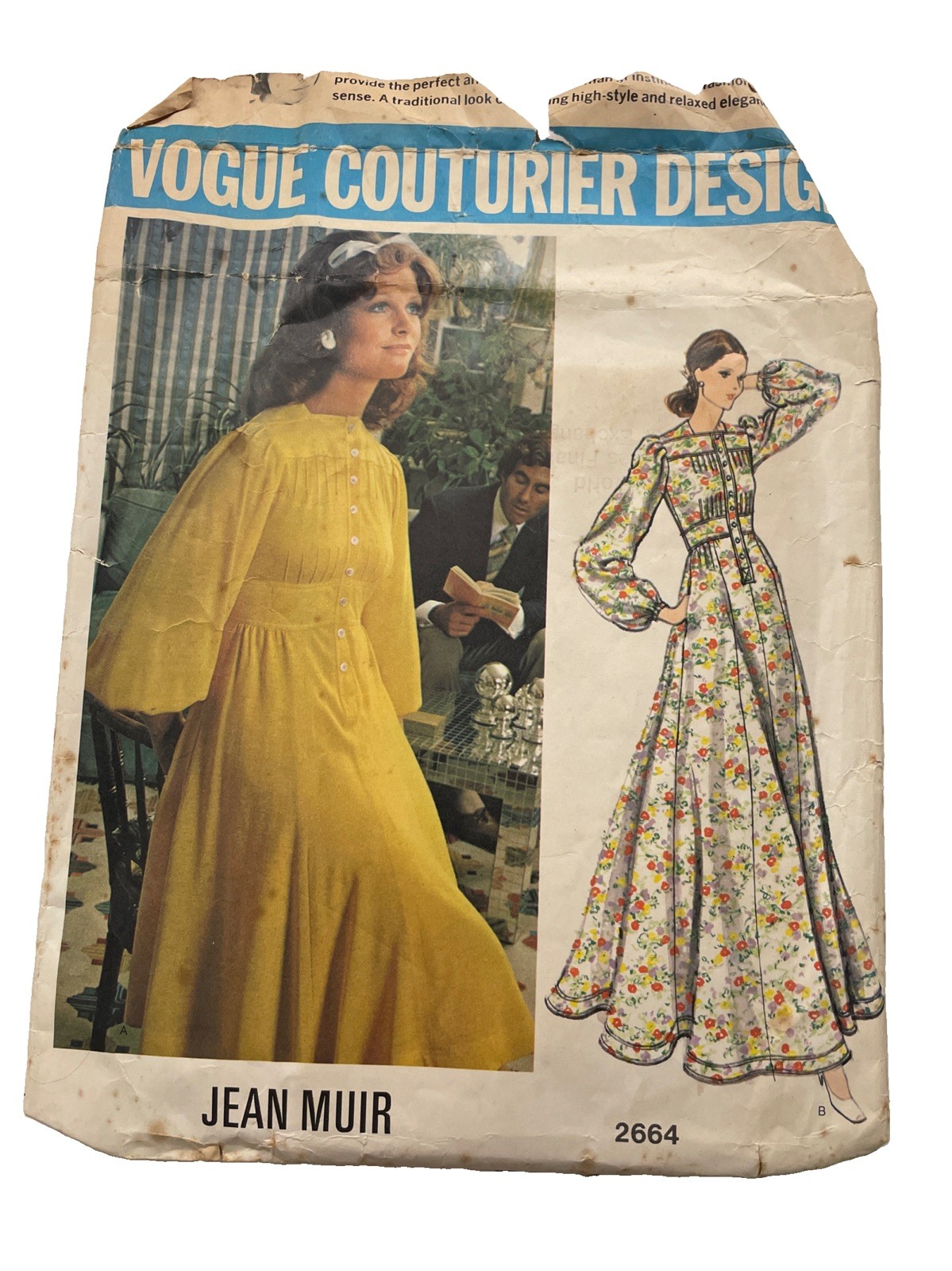 Vintage Vogue Couturier , Jean Muir, 2664 Size 14
