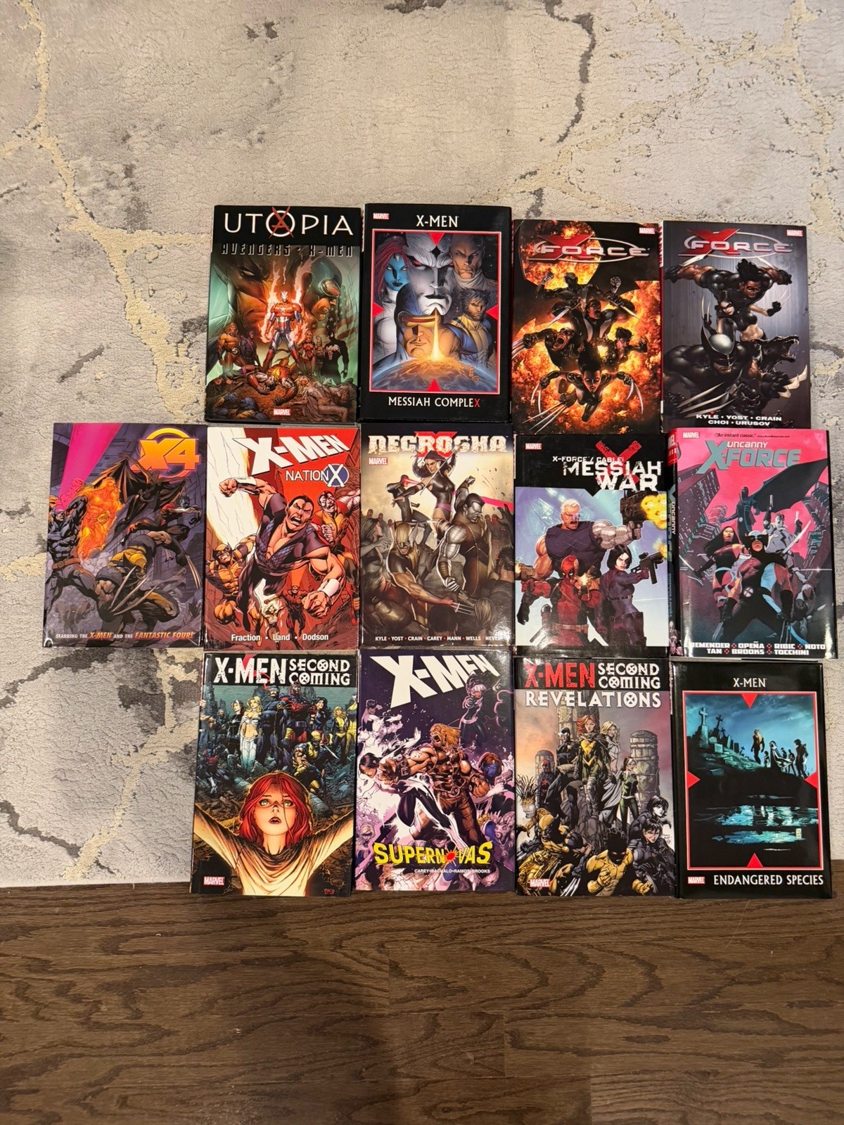 X-Men Hardcover Lot of 13 Messiah Complex Second Coming Utopia X-Force Necrosha
