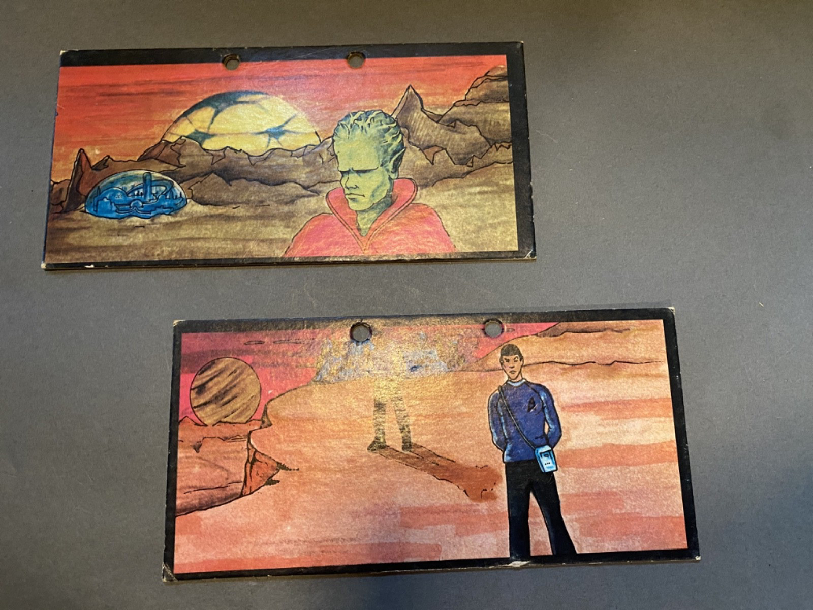 Vintage 1975 MEGO STAR TREK USS Enterprise Bridge View Screen Boards